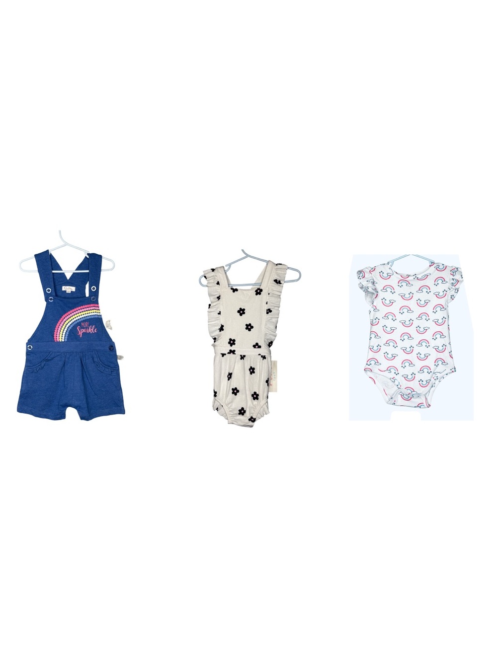 Quiltex Cat & Jack Baby Rompers 18M